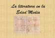 La literatura en la Edad Media - edu.xunta.gal