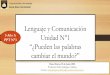 Lenguaje y Comunicación Unidad N°1