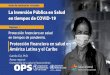 Protección financiera en salud en América Latina y el Caribe