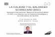 LA CALIDAD Y EL BALANCED SCORECARD (BSC)