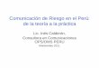 Comunicación de Riesgo en el Perú