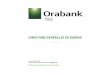 CONDITIONS GENERALES DE BANQUE - Orabank