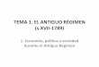 TEMA 1. EL ANTIGUO RÉGIMEN (s.XVII-1789)