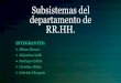 Subsistemas del departamento de RR.HH