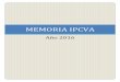 MEMORIA IPCVA - Instituto de la Promoción de la Carne 