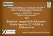 Reforma Integral de la Educación Media Superior 2011-2014 