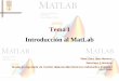 Tema I Introducción al MatLab