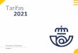 Tarifas de Correos para Península y Baleares - Año 2021