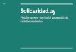 Plataforma web y territorial para gestión de Solidaridad