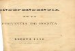 INDEPENDENCIA DE LA PROVINCIA DE BOGOTA (1856)