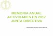 MEMORIA ANUAL ACTIVIDADES EN 2016 JUNTA DIRECTIVA