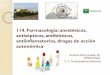114 Farmacología: anestésicos, antisépticos, antibióticos 