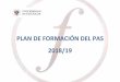 PLAN DE FORMACIÓN DEL PAS 2018/19 - Universidad de Granada