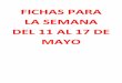 FICHAS PARA LA SEMANA DEL 11 AL 17 DE MAYO