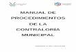 MANUAL DE PROCEDIMIENTOS DE LA CONTRALORÍA MUNICIPAL