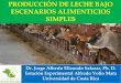 PRODUCCIÓN DE LECHE BAJO ESCENARIOS ALIMENTICIOS SIMPLES