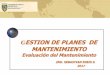 GESTION DE PLANES DE MANTENIMIENTO