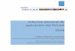 Informe General de aplicación del PCCAA 2018