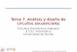 Tema 7. Análisis y diseño de circuitos secuenciales