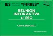 REUNIÓN INFORMATIVA 2º ESO - IES Antonio Fraguas "Forges