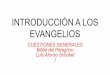 INTRODUCCIÓN A LOS l EVANGELIOS Luis Alonso Schokel Biblia 