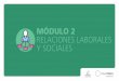 Modulo 2.3 Relaciones Laborales y Sociales