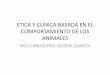 CLINICA Y COMPORTAMIENTO DE LOS ANIMALES