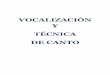 VOCALIZACIÓN Y TÉCNICA DE CANTO - recursocoral.com.ar