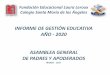 INFORME DE GESTIÓN EDUCATIVA AÑO - 2020 ASAMBLEA GENERAL 