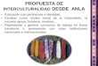 PROPUESTA DE INTERCULTURALIDAD DESDE ANLA