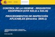 CONTROL DE LA HIGIENE - REQUISITOS SSOP/PNCH (CFR 416.11 …