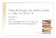 Paleobiología de vertebrados y humana 2014-15