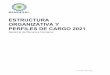 ESTRUCTURA ORGANIZATIVA Y PERFILES DE CARGO 2021