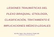 LESIONES TRAUMÁTICAS DEL PLEXO BRAQUIAL: ETIOLOGÍA 
