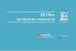 2019ko Jardueren Memoria