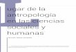 ugar de la L antropología en las ciencias sociales y humanas