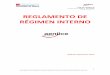 REGLAMENTO DE RÉGIMEN INTERNO - Fundacion aenilce