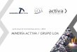Junta Anual de Inversionistas Activa | 2016 MINERÍA ACTIVA 