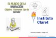 EL MUNDO DE LA NARRACIÓN - Instituto Claret