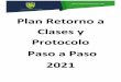 Plan Retorno a Clases y Protocolo Paso a Paso 2021