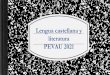 Lengua castellana y literatura PEVAU 2021