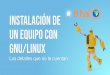 Instalación de un equipo con GNU/Linux