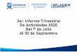 3er. Informe Trimestral De Actividades 2020 Del 1° de 