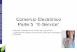 Comercio Electrónico Parte 5 “E-Service”