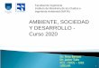 AMBIENTE, SOCIEDAD Y DESARROLLO - Curso 2020