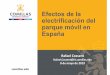 Efectos de la electrificación del parque móvil en España