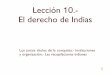 Lección 10.- El derecho de Indias