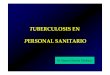 TUBERCULOSIS EN PERSONAL SANITARIO