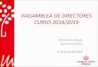 IIIASAMBLEA DE DIRECTORES CURSO 2018/2019