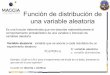 Función de distribución de una variable aleatoria